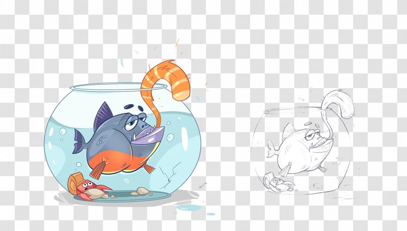 Cartoon Drawing Illustration - Art - Creative Design Fish Transparent PNG