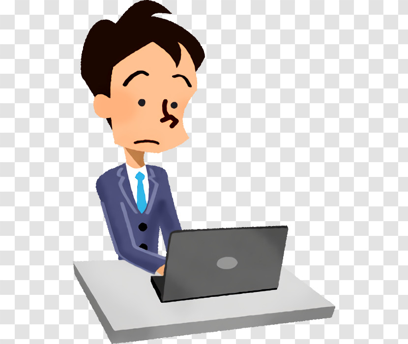 Cartoon White-collar Worker Job Businessperson Computer Monitor Accessory Transparent PNG