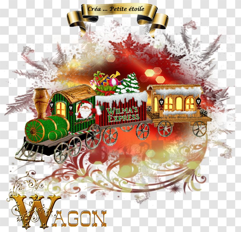 Christmas Ornament Train Transparent PNG