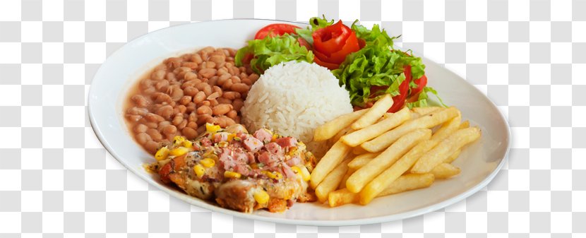 French Fries Full Breakfast Cafeteria E Lanchonete Bom Gosto Hamburger Food - Roasting - Marmitex Transparent PNG