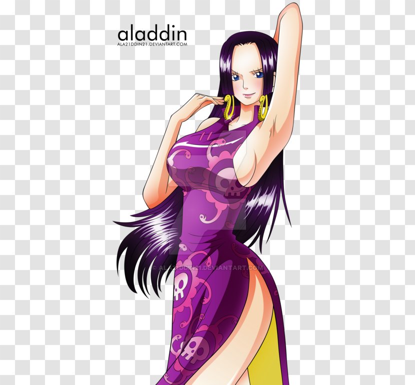 Boa Hancock One Piece Character - Watercolor Transparent PNG