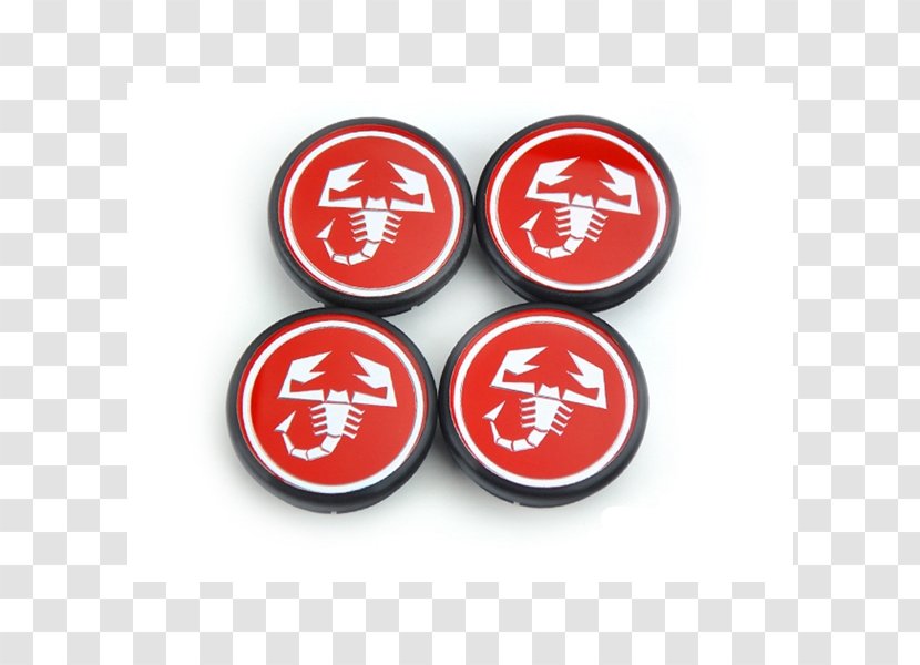 Abarth Bursa Autofelge Rim Emblem - Fiat Punto - Red Cap Logo Transparent PNG