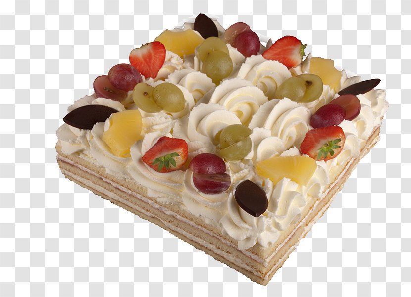 Cream Pie Fruitcake Torte Petit Four Pound Cake - Dessert Transparent PNG
