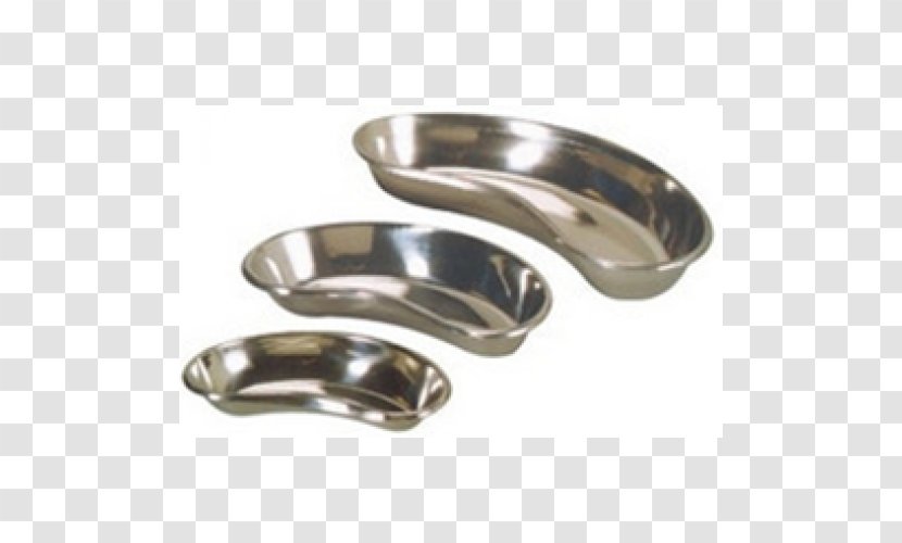Kidney Dish Tray Silver Stainless Steel Transparent PNG
