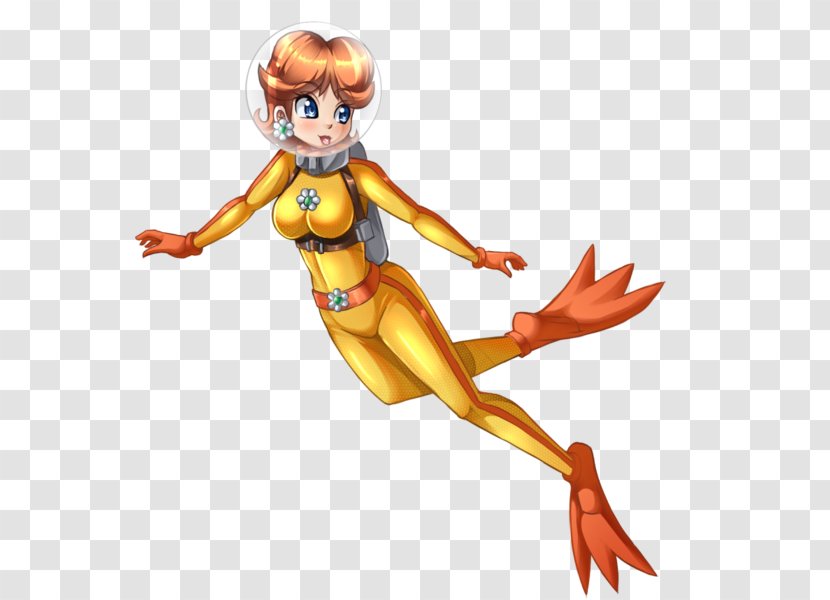 Princess Daisy Scuba Diving Underwater Set Rosalina - Organism Transparent PNG