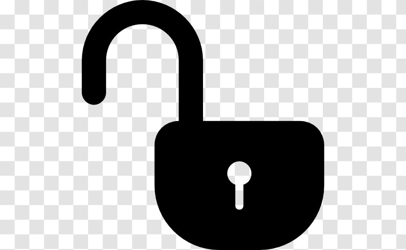 Download Padlock Clip Art - Black And White Transparent PNG