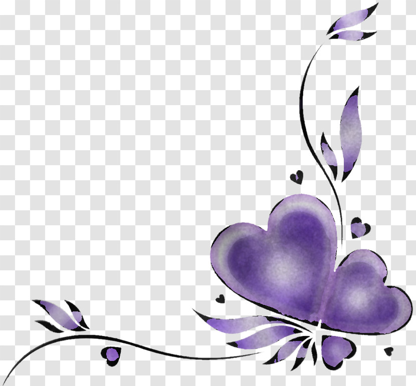 Violet Purple Lilac Butterfly Plant Transparent PNG