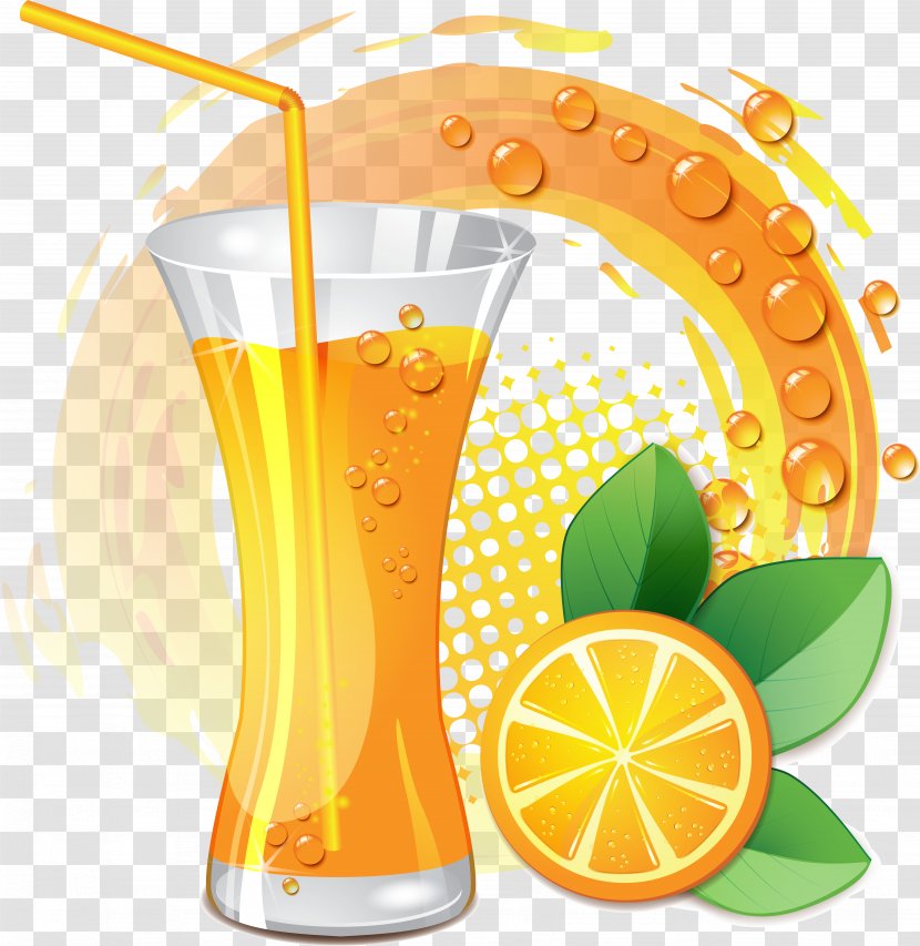 Orange Juice Apple Glass Transparent PNG