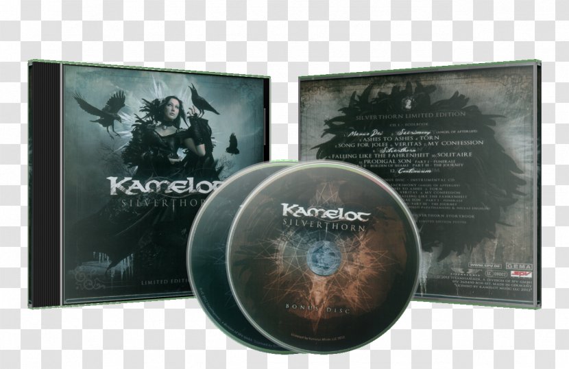 Compact Disc Silverthorn Kamelot Digipak Book - Dvd - Disco Poster Transparent PNG