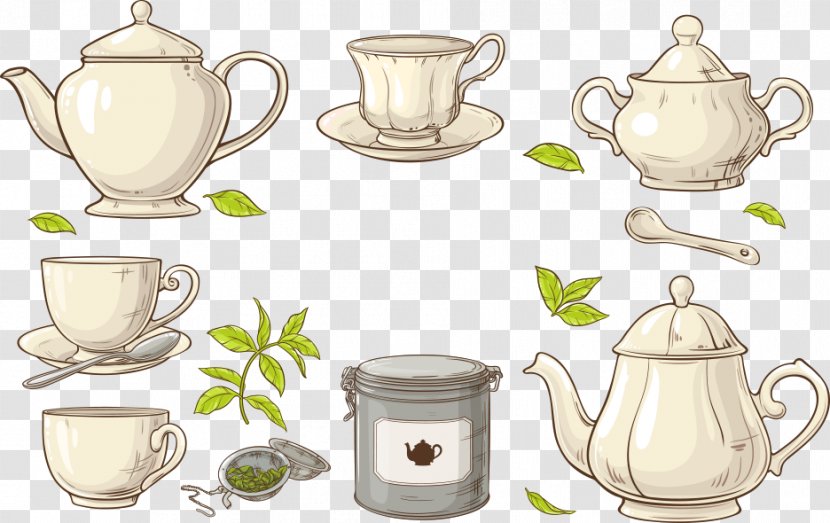 Green Tea Coffee Strainer - Vector White And Cup Transparent PNG