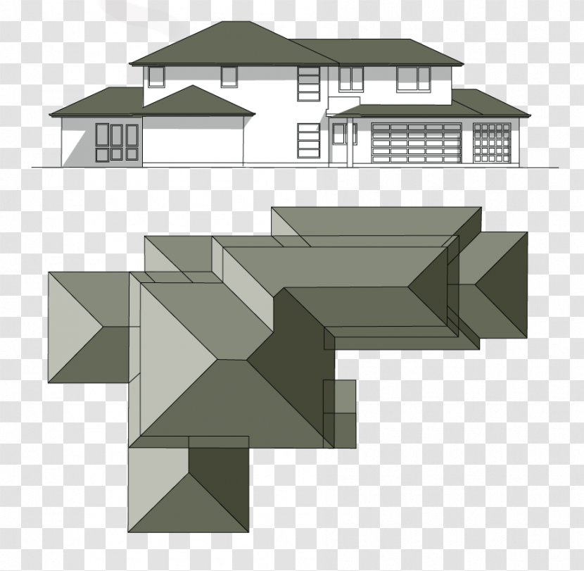 Metal Roof House Hip Domestic Construction - Square Meter Transparent PNG