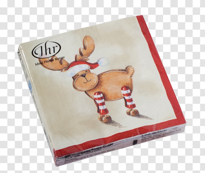 Santa Claus's Reindeer Christmas - Napkin Paper Transparent PNG