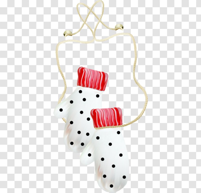 Glove White Clothing - Christmas Decoration - Mitten Transparent PNG