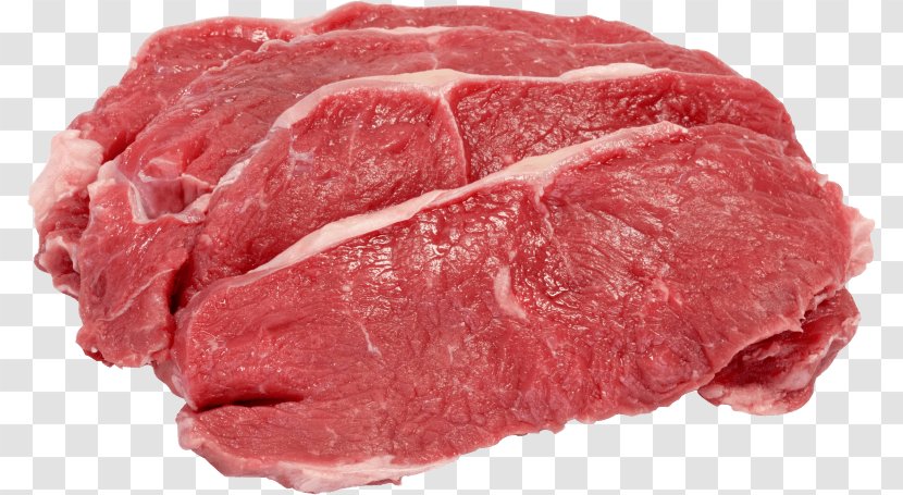 Beefsteak Raw Meat - Cartoon - Chiken Transparent PNG