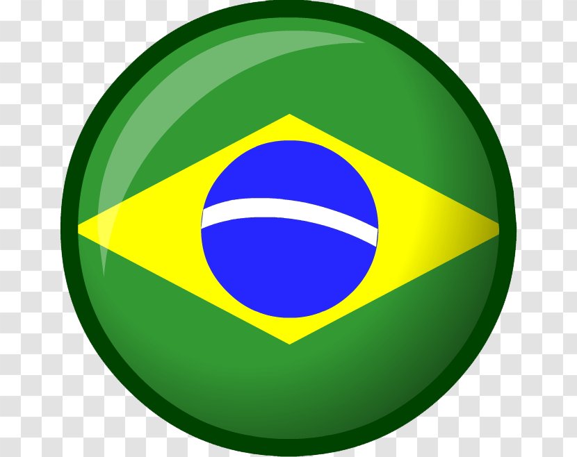 Club Penguin Flag Of Brazil - Grass Transparent PNG