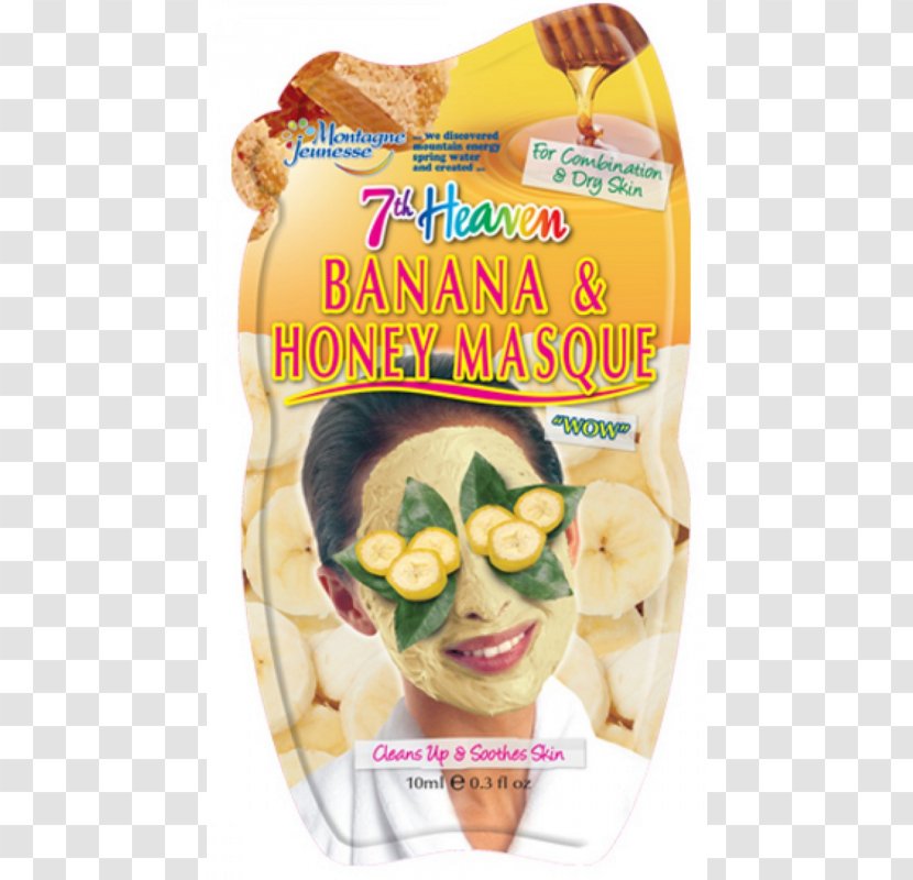 Facial Mask Banana Honey Montagne Jeunesse Transparent PNG