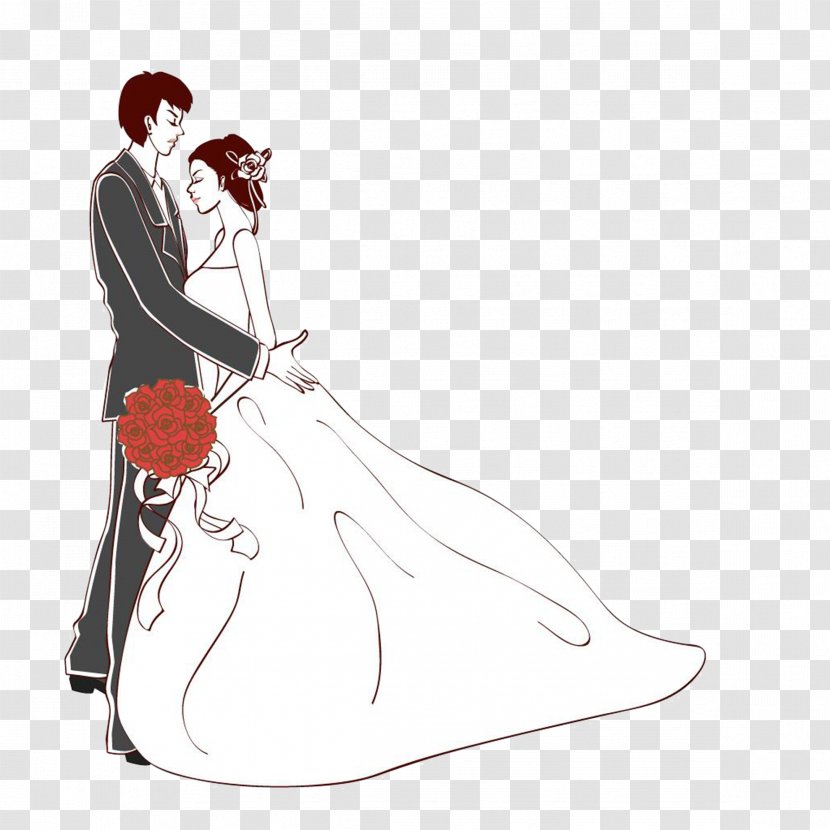 Wedding Marriage Bride Clip Art - And Groom Transparent PNG
