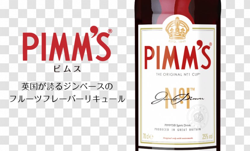 Liqueur Whiskey Pimm's Absinthe Distilled Beverage - Brand - Cocktail Transparent PNG