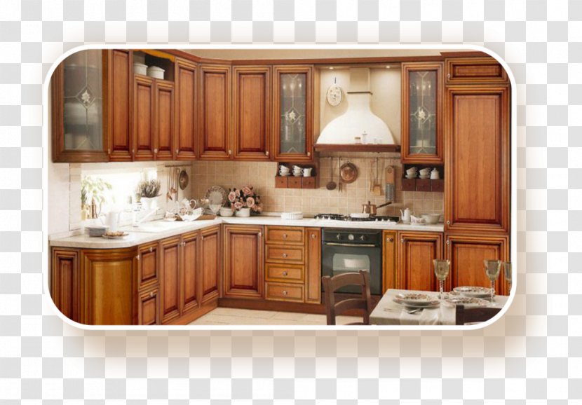 Kitchen Cabinet Cabinetry Countertop - Solid Wood Transparent PNG
