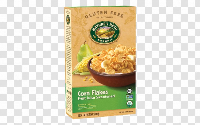 Corn Flakes Breakfast Cereal Organic Food Nature's Path Juice - Cuisine Transparent PNG