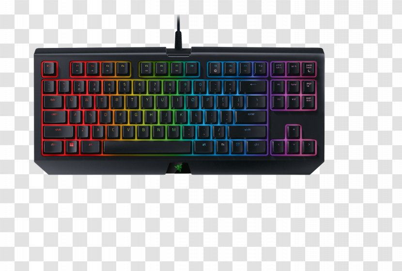 Computer Keyboard Razer BlackWidow Chroma V2 Gaming Keypad X - Input Device - Multiplayer Online Battle Arena Transparent PNG