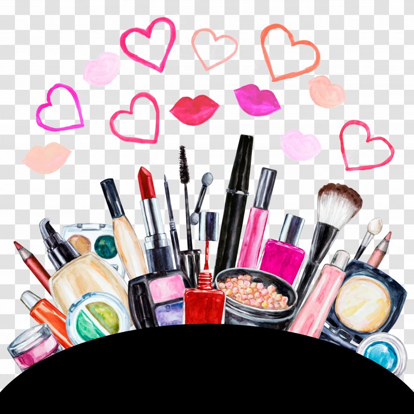Cosmetics Eye Shadow Lipstick Beauty Foundation - Health - Creative Makeup Tools Transparent PNG