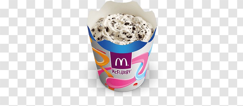 McDonald's McFlurry With Oreo Cookies Ice Cream Sundae Hamburger - Mcflurry Transparent PNG