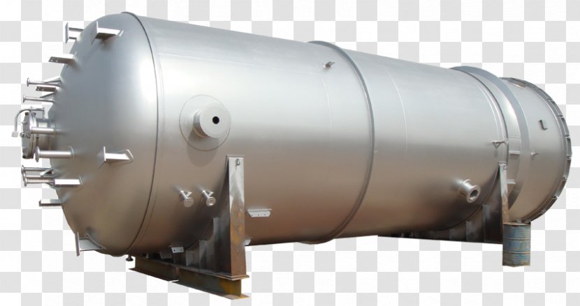 Pressure Vessel Stainless Steel Gas Pipe - Cylinder Transparent PNG