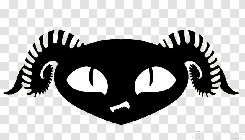 Whiskers Logo Snout Silhouette Font - Carnivoran Transparent PNG