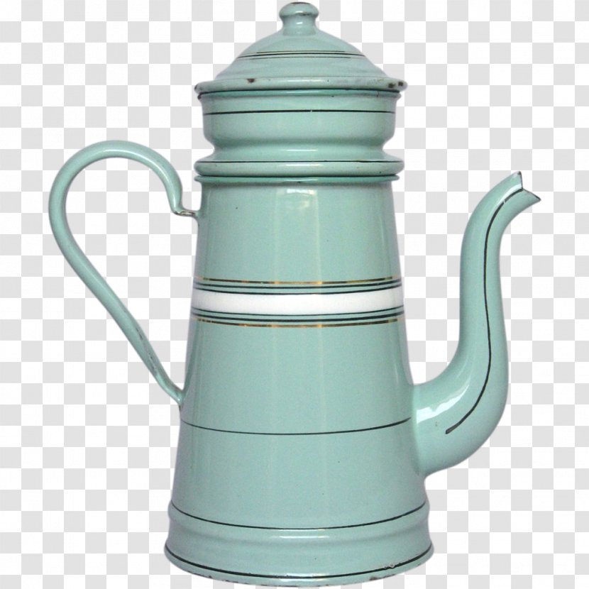 Jug Kettle Teapot Pitcher - Stovetop - Enameled Transparent PNG