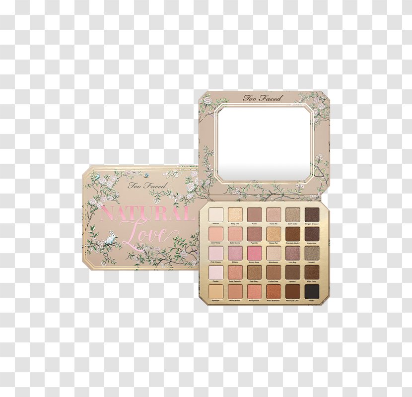 Too Faced Natural Love Eye Shadow Collection Cosmetics Palette - Face - Beige Transparent PNG