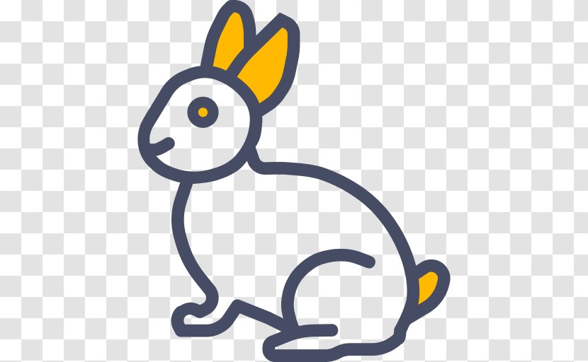 Clip Art - Animal Figure - Peeps Outline Rabbit Transparent PNG