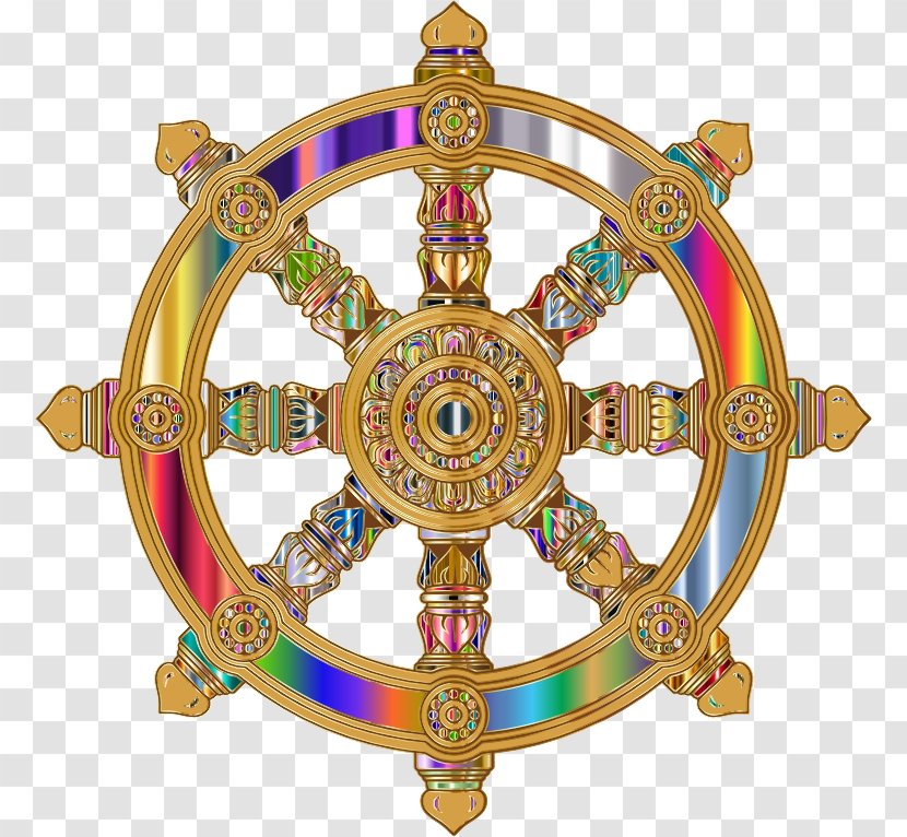 Dharmachakra Buddhism Clip Art - Noble Eightfold Path - Wheel Of Dharma Transparent PNG