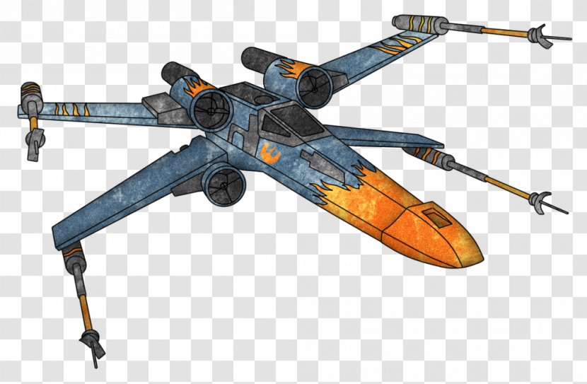 Wraith Squadron X-wing Starfighter Luke Skywalker Star Wars Battlefront II - Propeller Transparent PNG