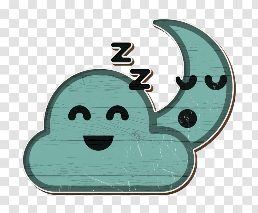 Cloud Icon - Animal - Smile Teal Transparent PNG