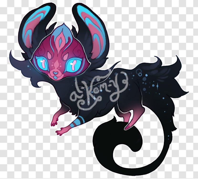 Drawing Cat Carnivora Art - Purple Transparent PNG