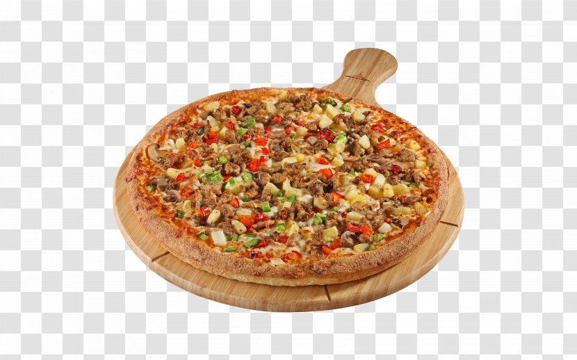 California-style Pizza Chicken Sicilian Satay Vegetarian Cuisine - Food Transparent PNG
