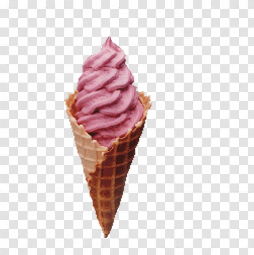 Ice Cream Cone Smoothie Milkshake - Dairy Product - Strawberry Transparent PNG