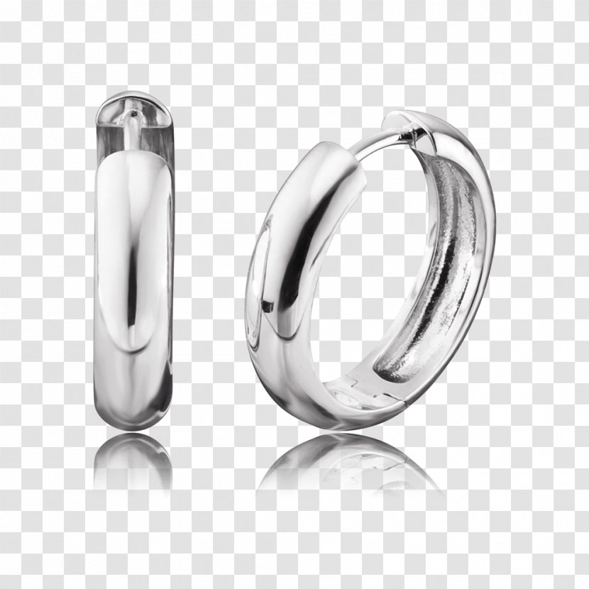 Earring Ear-Rings Woman Jewellery Engelsrufer Silver Kreole - Platinum - Cr 80 Transparent PNG