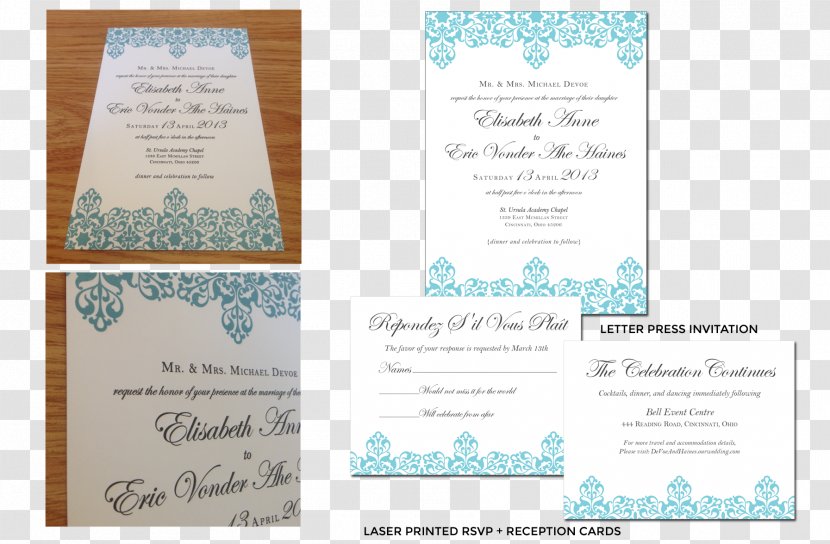 Wedding Invitation Convite Cincinnati Paraphernalia - Com - Letter Transparent PNG
