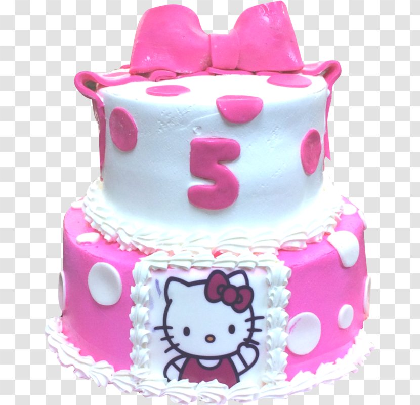 Torte Birthday Cake Decorating Hello Kitty Buttercream - Sugar - Fruit Platter Transparent PNG