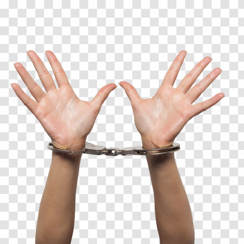 Handcuffs Royalty-free Stock Photography Clip Art - Hand Model Transparent PNG