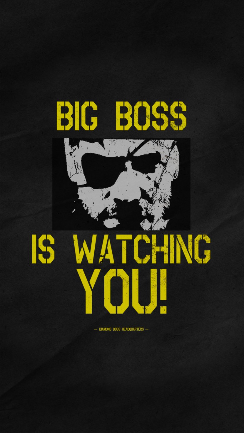 Metal Gear Solid V: The Phantom Pain Big Boss Snake Poster - Art Transparent PNG