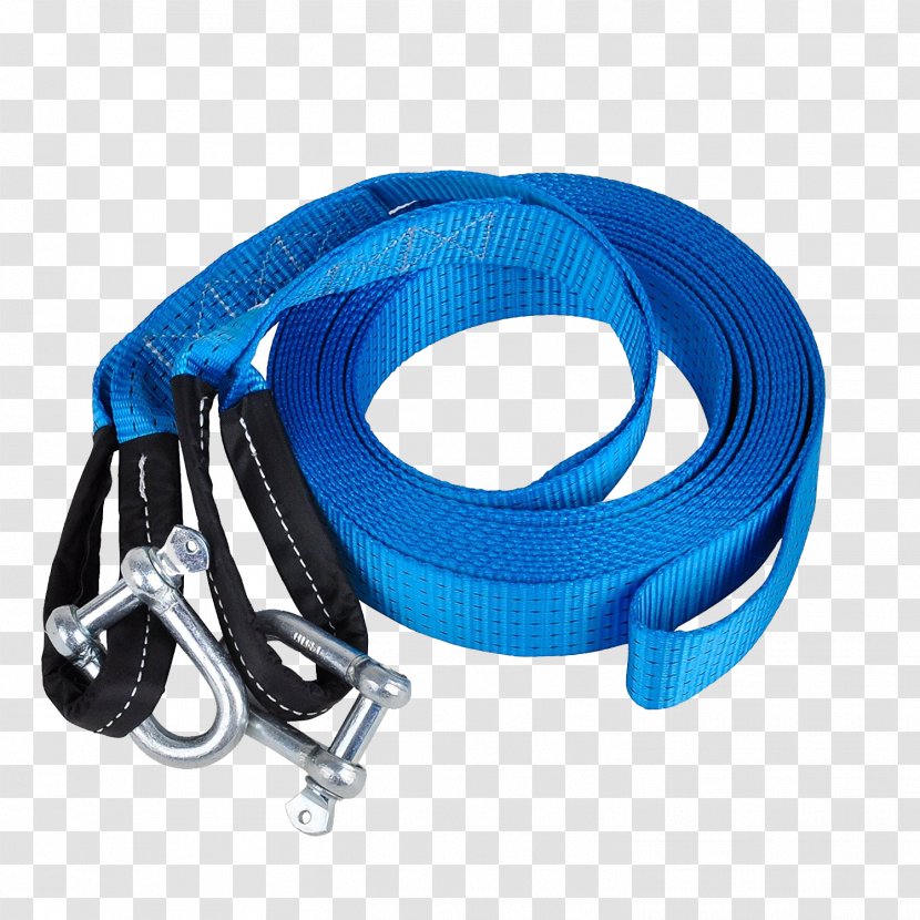 Rope Webbing Tow Truck - Leash - Blue Traction Free Buckle Chart Transparent PNG
