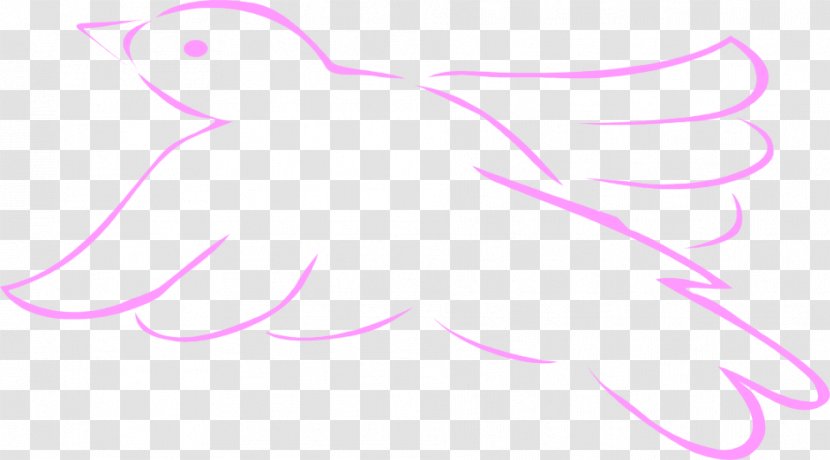 Area Pattern - Pink - Flying Bird Outline Transparent PNG