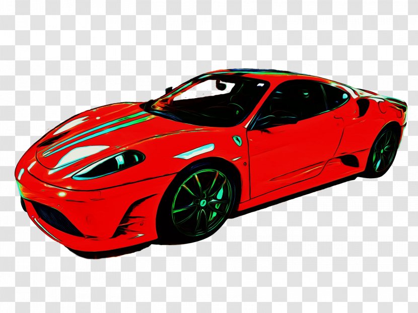 Land Vehicle Car Supercar Sports - Race Ferrari F430 Challenge Transparent PNG