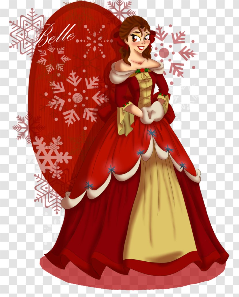 Belle Ariel Christmas Disney Princess The Walt Company - Fictional Character Transparent PNG