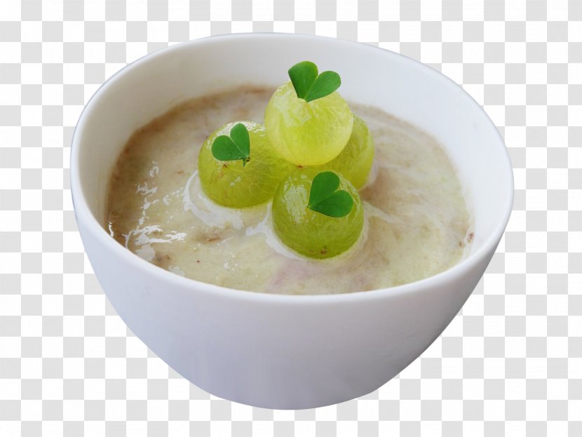 Leek Soup Panna Cotta Milk Breakfast Banana - Grapes Transparent PNG