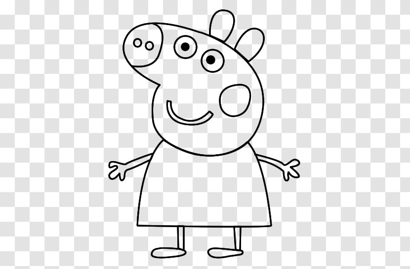 Daddy Pig Drawing Coloring Book Mummy - Flower Transparent PNG