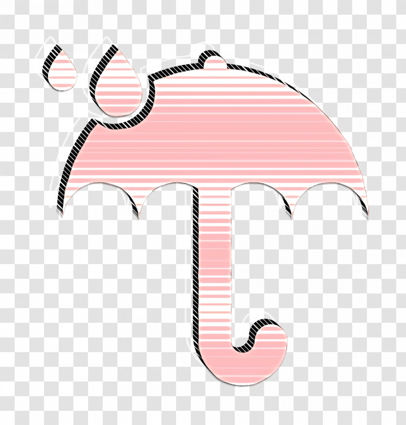 Dropletts Icon Forecast Rain - Umbrella - Pink Transparent PNG